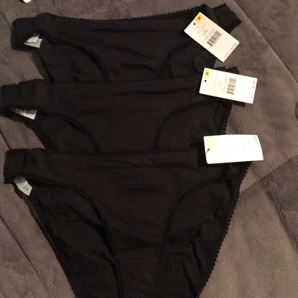 Set of 3 On Gossamer cotton hip bikini